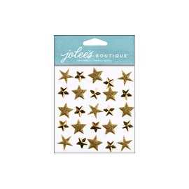 EK Success Jolee's Boutique Dimensional Stickers, Gold Stars Repeats