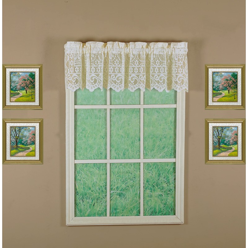 Today's Curtain Hopewell Premium Lace Panel 63", Cream, 58W x