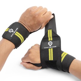 EVMT Premium Weightlifting Wrist Wraps 20"- Durable Wrist Straps for Weightlifting, Enhanced Wrist Support, Ideal Lifting Straps and Wrist Wraps for Weightlifting