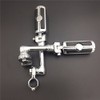 XKMT-Chrome Long Angled Adjustable Highway Peg Mounting Kit Skull Footrest