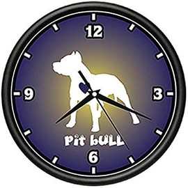 Love Pit Bulls Wall Clock Pitbulls Breeder Dog pet Lover Bulldog Terrier Gift