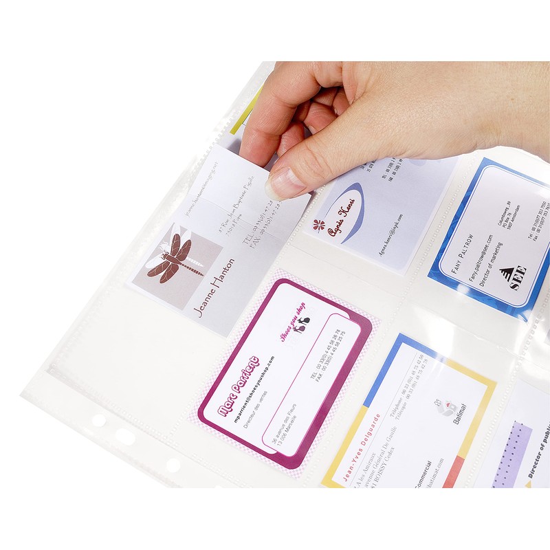 Exacompta - Ref 55046E - Polypropylene Specialist Business Card Punched