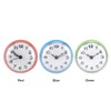 Waterproof Shower Clock with Suction Cup Round Face Arabic Digital
