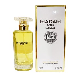 Hybrid & Company Madam Paris Fragrance for Women Eau De Parfum Natural Spray Classic Scent, 3.4 Fl Oz