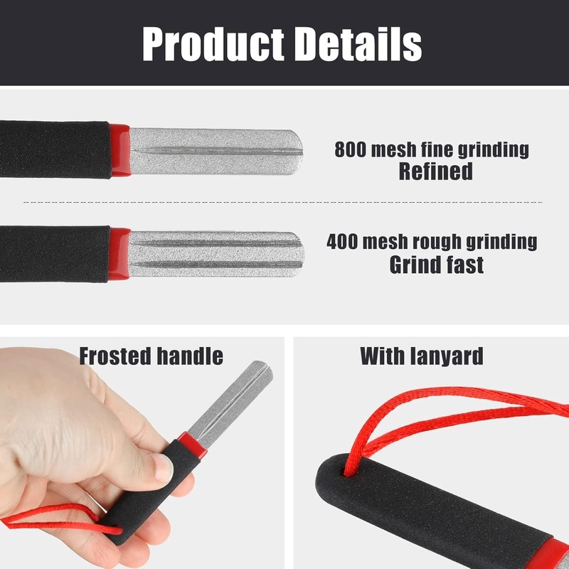 Dumhuts Double Sided Hook Sharpener - Diamond Material Hook Sharpener