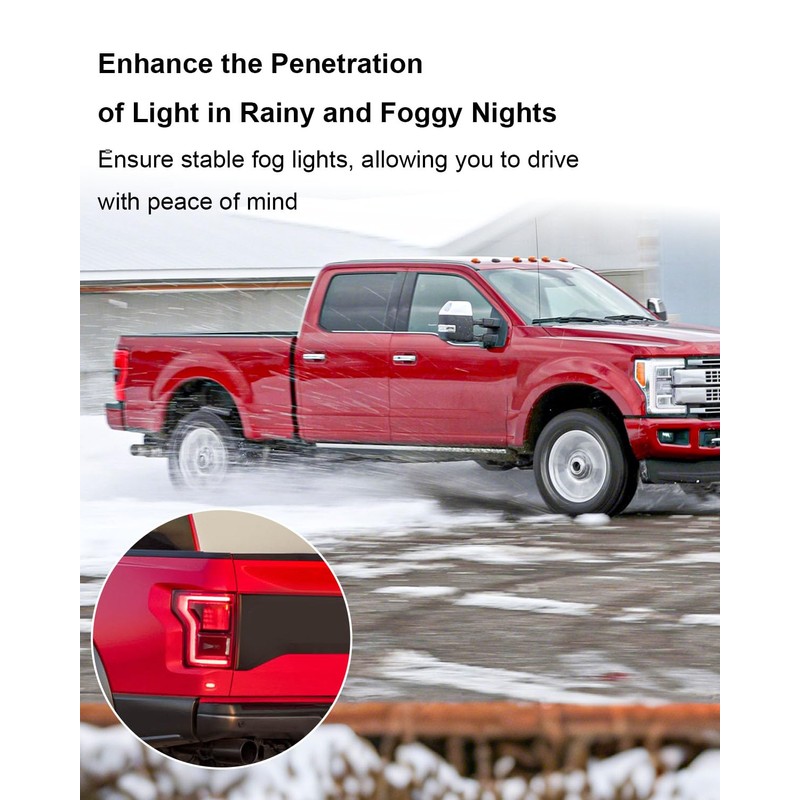 QAGGUM Fog Light Connector Pigtail Fit for Ford F150 2021