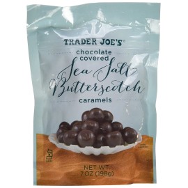 Trader Joe's 2 Packs Trader Joe's Chocolate Covered Sea Salt Butterscotch Caramels 7 oz Each