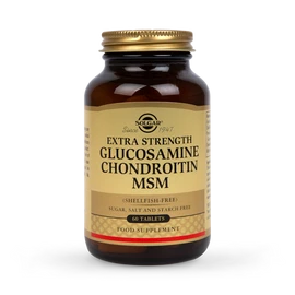 Solgar Extra Strength Glucosamine Chondroitin MSM 60 Tablets