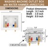 [1 Piece] Lingmfg Washing Machine Outlet Box PEX Crimp with