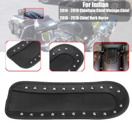 Unbranded Motorcycle Leather Rear Fender Bib Studs Solo Seat Fit For Indian Chief Vintage