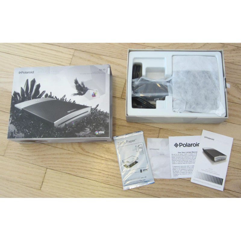 Polaroid GL10 Instant Mobile Printer 3x4in Zink Zero Ink Technology