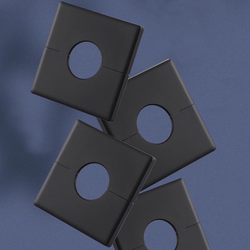 2 Pcs Plumbing Cover Plates, Square Shower Arm Flange Escutcheon