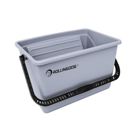 ROLLINGDOG 12 Inch Paint Bucket - Durable Plastic Bucket with Angled Loading Grid, Professional Wall Painting & DIY Projects