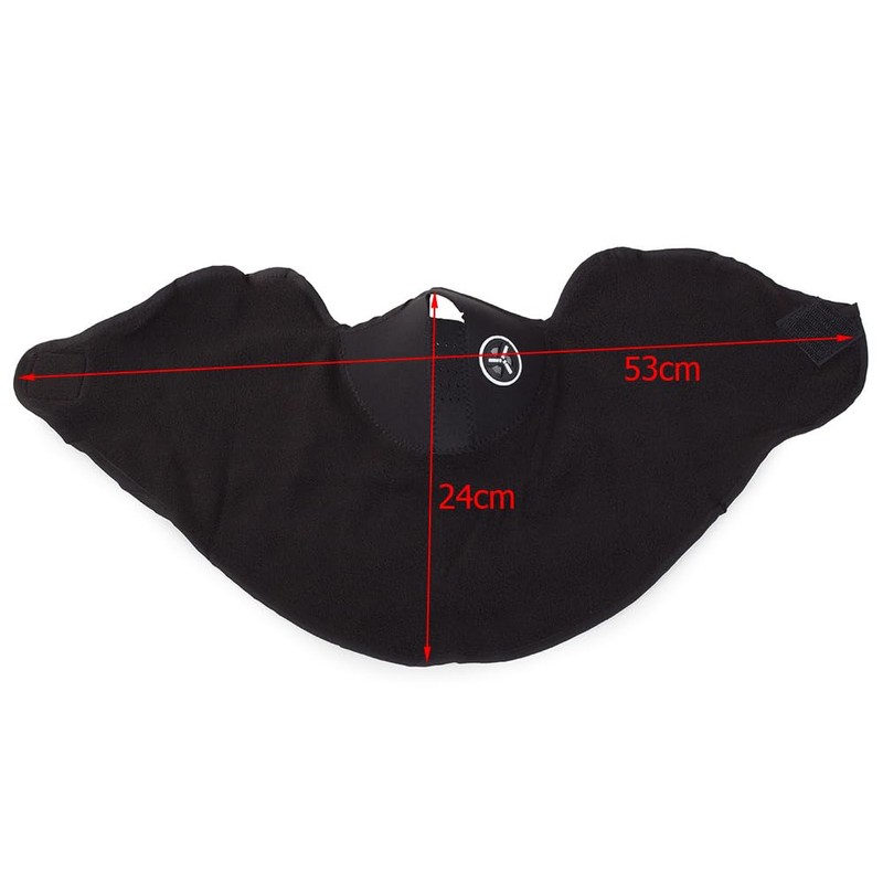 PARENCE Nez/Oreilles, Protection Froid, Coupe-Vent Cache Cou, Black, M, black