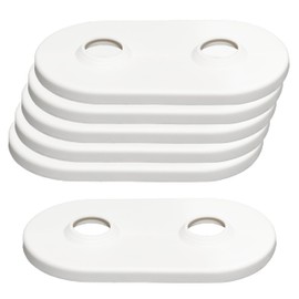 Double Heating Pipe Rosette (15-22 mm) (Pack of 6) to Cover Heating Pipes on the Floor - Double Rosette for Radiators - Double Radiator Rosettes for Heating - Rosettes for Radiator Pipes