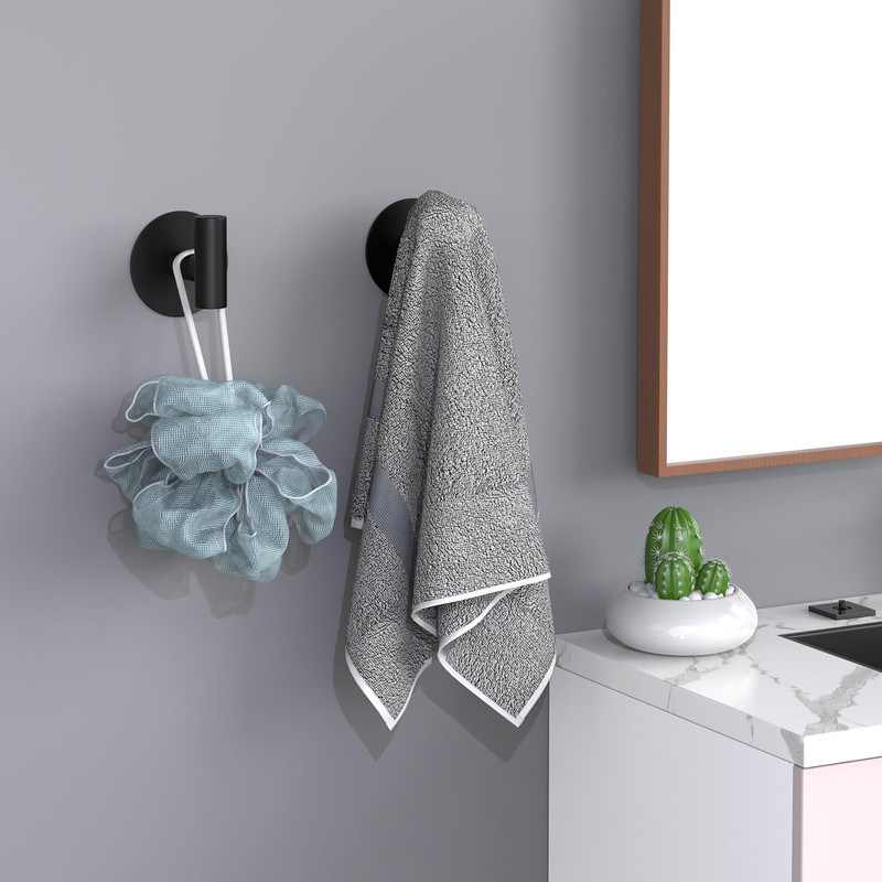 VINHOLD Self-Adhesive Coat Hooks, Stainless Steel Heavy Duty Wall Hooks,