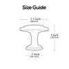 Alzassbg 10 Pack Brushed Satin Nickel Cabinet Knobs, 1.1 Inch(30mm)