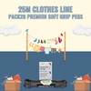 25m Washing Line Rope Strong Steel Core 3.5mm thickness Indoor-Outdoor
