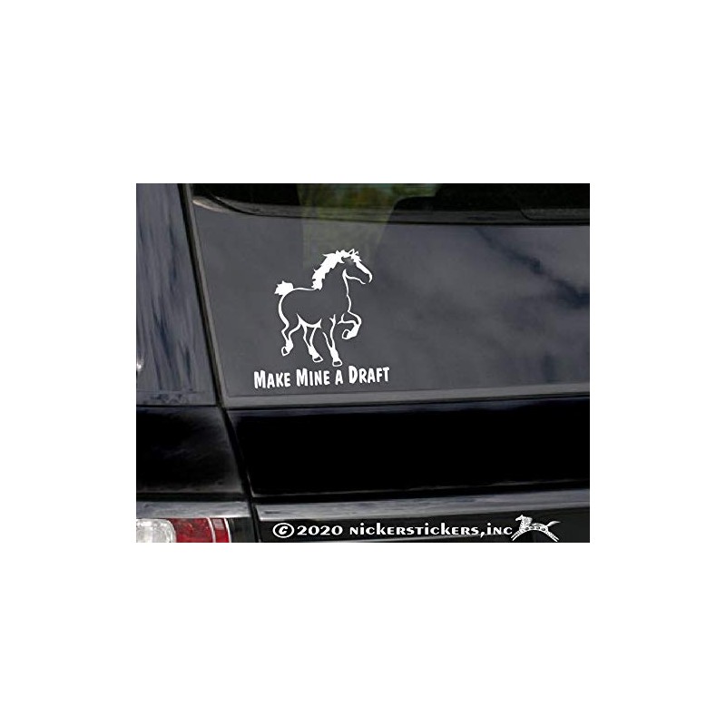 Make Mine A Draft ~ Belgian Draft Horse Trailer Vinyl