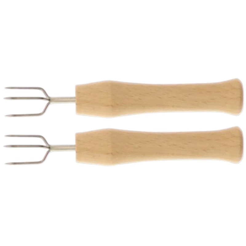 Teemando® 2 x jacket potato fork, holder for jacket potato
