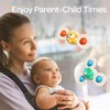 lisfiva 3PCS Suction Cup Spinner Toys for 1 Year Old