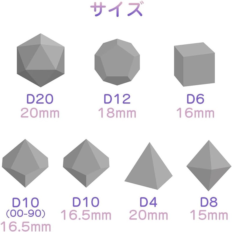 HUIKKJP Dice Polyhedral Dice Dice Set 3 Colors 21pcs D20