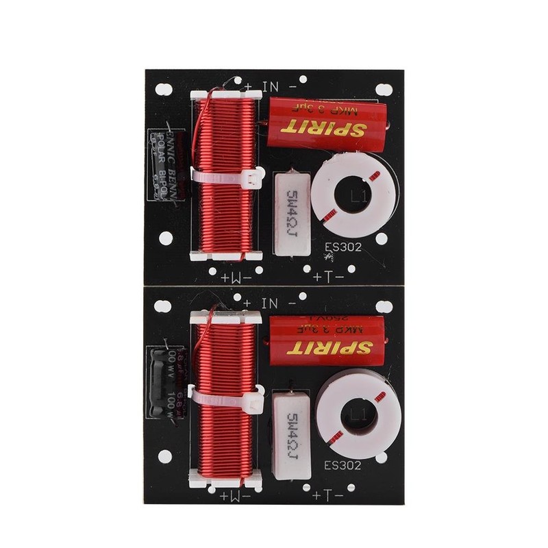 Zerone 2Pcs Speaker Frequency Divider Board 2 Way Treble/Bass 2