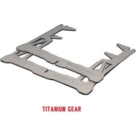 N-project Titanium Trivet Alcohol Stove Only [TITANIUM GEAR] Trangia TRB25 Evanew EBY254 can be installed. (N-project チタン五徳 アルコールストーブ 専用 【TITANIUM GEAR】トランギア TRB25 エバニューEBY254 取付け可能です。)