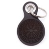 Samunshi® Leather Keyring with Engraving with Various Motifs Gifts Made