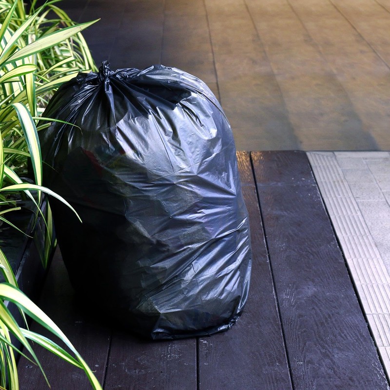 Tidyz 3 X Extra Strong Heavy Duty 20 Black Refuse