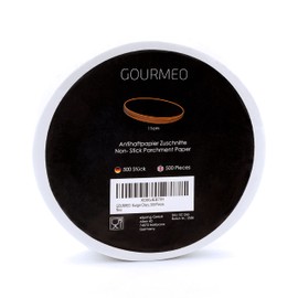 GOURMEO® Burger Paper/Sheet Baking Paper for Burger Press Diameter 11 cm (4-3/8") Pack of 500 - Non-Stick Baking Paper/Separating Paper for Perfect Hamburgers, Cheeseburgers - for Barbecuing…