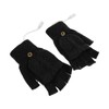 USB Heated Gloves Full Half Fold Back Warm Heated Winter