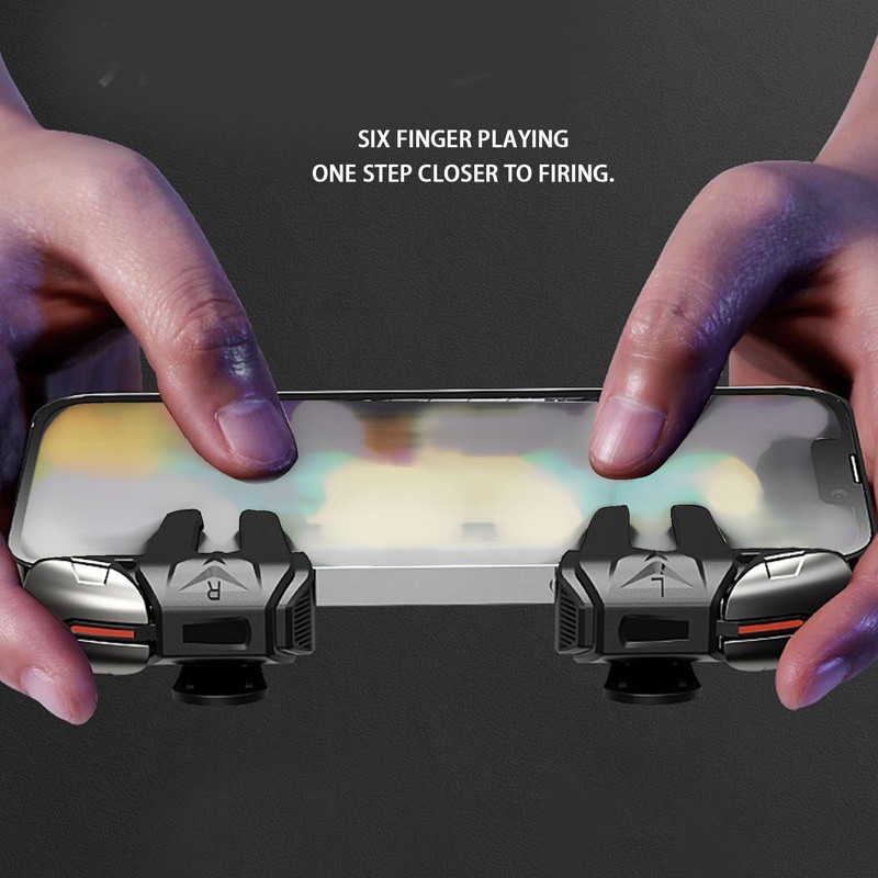6 Finger PUBG Mobile Game Controller, Powerful Game Assistance Tool,