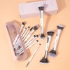 MAANGE 12PCS Brochas para Maquillaje de Doble Punta Profesional Premium,