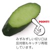 Coconut Accessories 361K Food Sample Key Chain, Cucumber Slice, green,