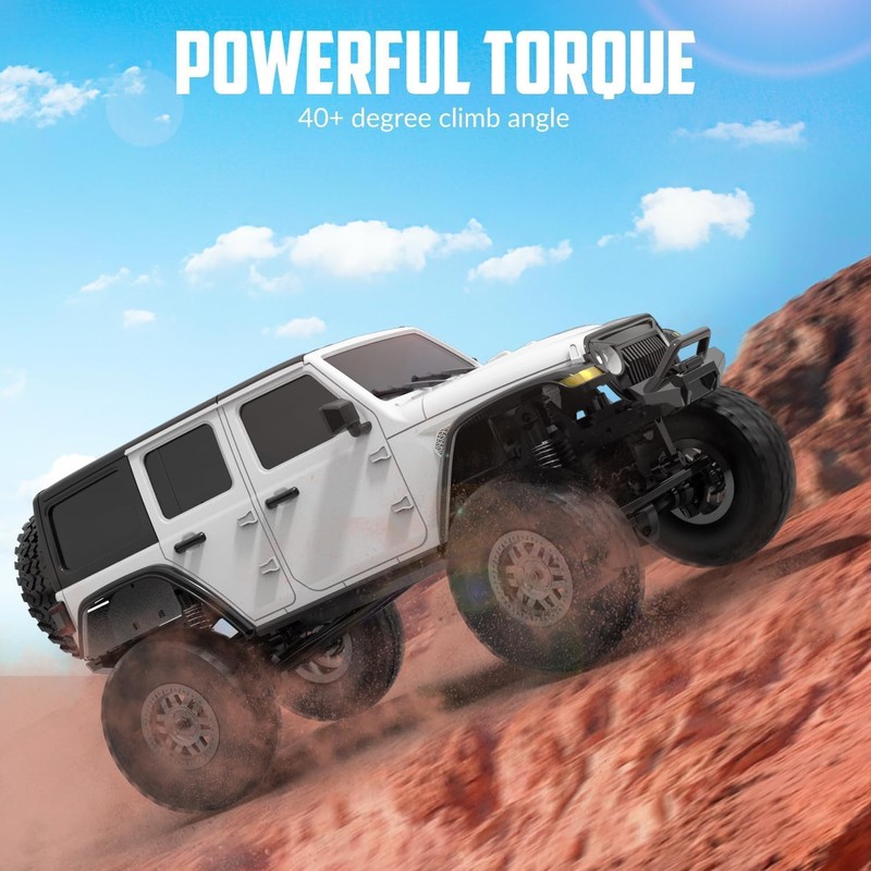RACENT 1:24 4WD Off-Road RC Car with Metal Body and