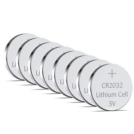 Synergy Digital Car Key Remote Batteries, Compatible with Volkswagen Atlas (2021) Car Key Remote, (Lithium, 3V, 220mAh) Ultra High Capacity - Pack of 8 Batteries