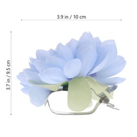 Sewroro 2pcs Flower Curtain Buckles, Flower Curtain Tieback Clips for Home Office Decoration (Sky-Blue)