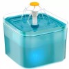 AONBOY Cyan Green Cat Water Fountain 2L LED Quad Filtration