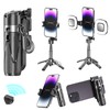 Cowenhey Mini Selfie Stick Tripod with 2 Fill Lights, Phone