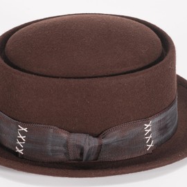 Pork Pie Hats for Men/Women, 100% Wool Felt Hat Short Brim Stout Porkpie Breaking Bad Hat Unisex Flat Top Fedora Hats Boater Derby Crushable