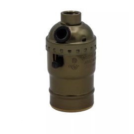 Creative Hobbies Antique Brass Make-A-Lamp Kit With All Parts & Instructions for DIY Lamp Repair