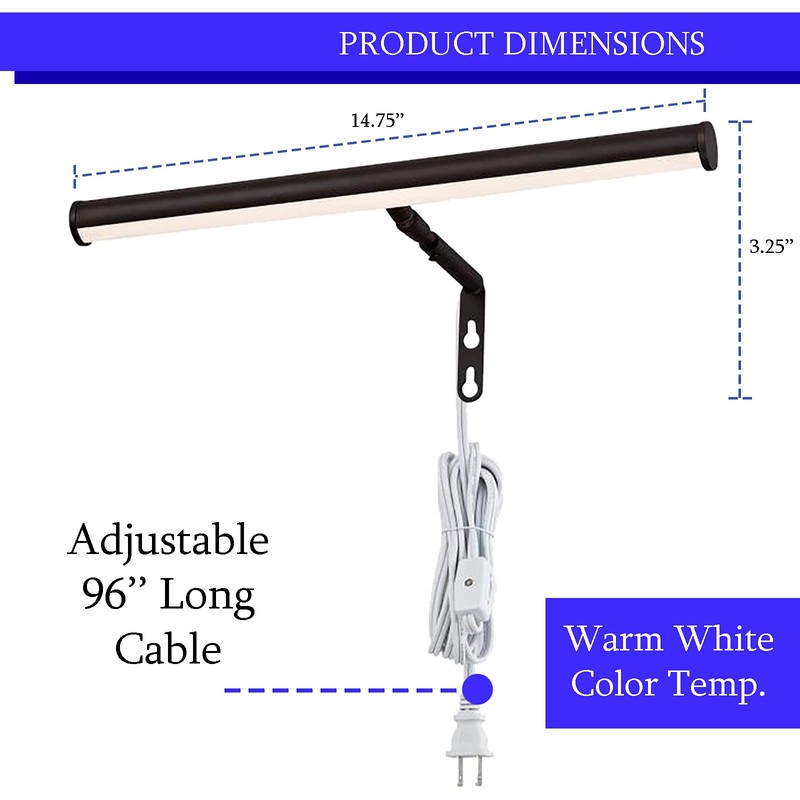 Ciata Picture Light, Picture Frame Light, 14-Inches Integrated LED Art