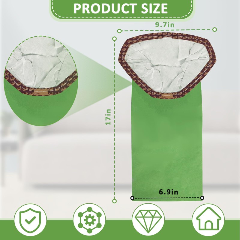 20 Pack 107313 Backpack Vacuum Bags Compatible with ProTeam 10