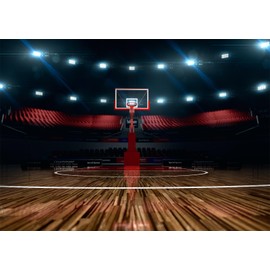 Fmarui Basketball Backdrop 7x5ft Basketball Court Sports Theme Backdrop Boys Birthday Party Decoration Newborn Baby Wall Banner Photoshoot Studio Props