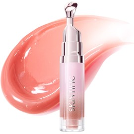 SKINTIFIC Serum Labial Hidratante (02 Rosa coral) - Con péptidos, Escualano y Vitamina C -Efecto Brillo Espejo, Textura Ligera No Pegajosa - 1 pz
