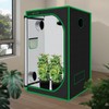 Green Hut Grow Tent 32"x32"x63", High Reflective Mylar Dark Room