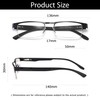 B&Q 4 Pack Metal Frame Half Frame Reading Glasses for