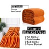 Orange Flannel Fleece Blanket fluffy throw Super soft Bed Blanket