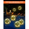 14 Inch Inflatable Solar Floating Pool Lights IP68 Waterproof Auto